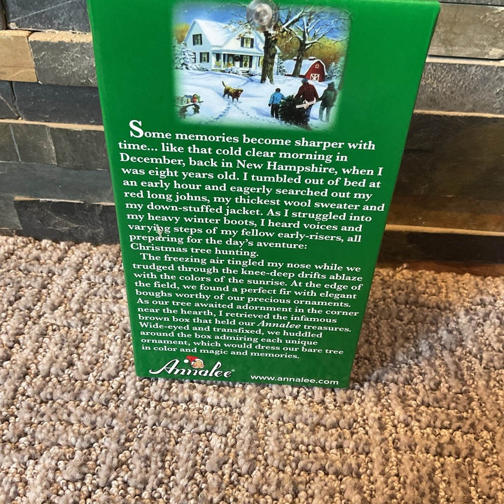 Annalee Red and Green Santa Figurine with White Trim - Picture 3 of 4